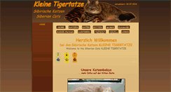 Desktop Screenshot of kleine-tigertatze.de